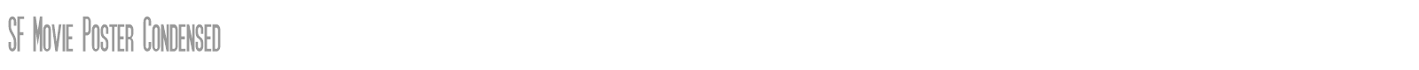 SF Movie Poster font preview